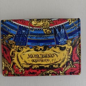 Moschino Couture Red and Blue Card Holder